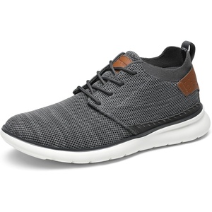 Bruno Marc Men’s Mesh Fabric Fashion Sneakers Casual Oxfords Lightweight Breathable Versatile Walking Shoes(Dark/Grey)