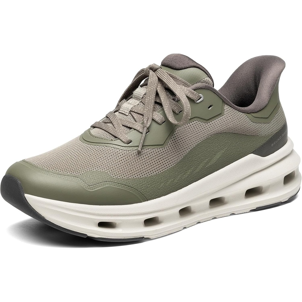 image:imageBruno Marc Mens Breathable Casual SneakersDeep Lichen Green