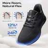 Bruno Marc Men’s Lightweight Breathable Walking Shoes(All Black)