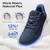 Bruno Marc Men’s Lightweight Breathable Walking Shoes(Dark Blue)
