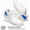 Bruno Marc Men’s Lightweight Casual Dress Fashion Sneakers(White/Blue)