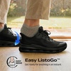 Bruno Marc Men’s ListoGo Lightweight Cushion Mesh Sneakers(Black)