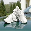 Bruno Marc Men’s ListoGo Lightweight Cushion Mesh Sneakers(White)