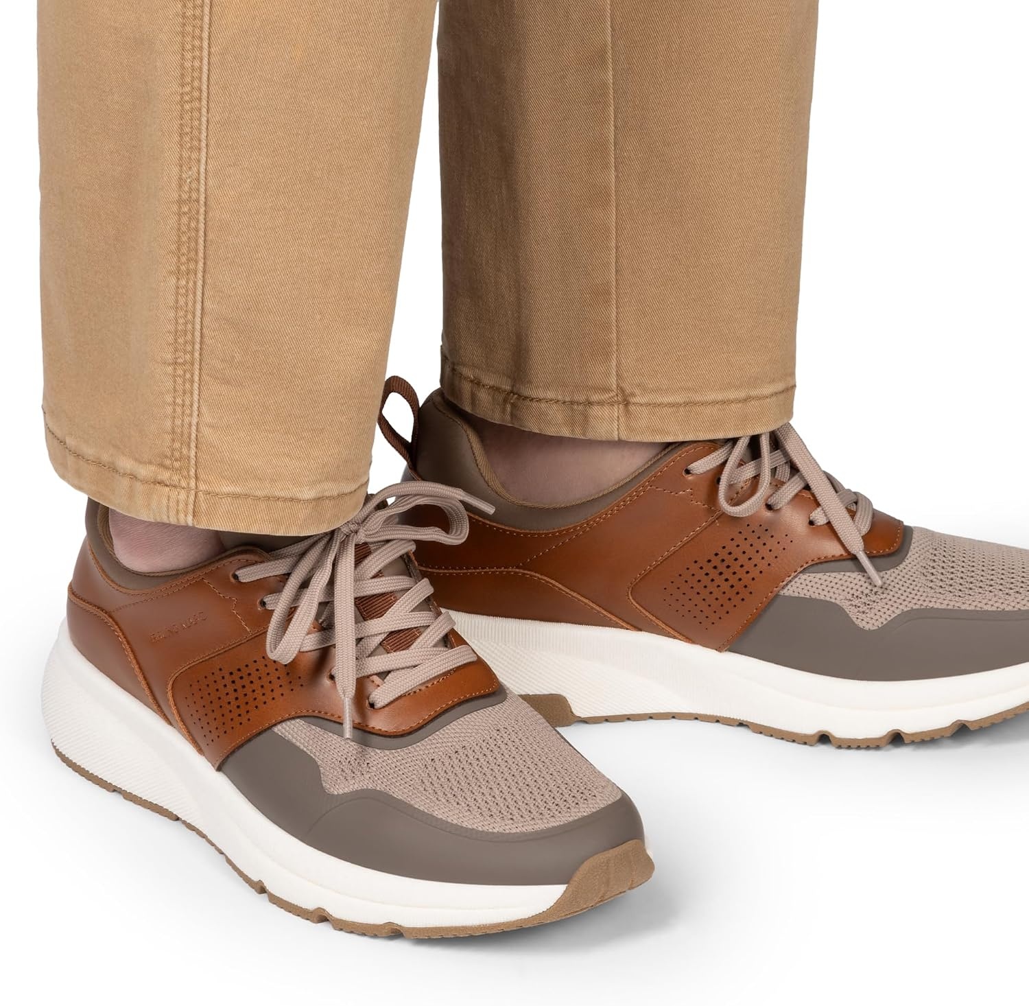 image:imageBruno Marc Mens Casual Fashion SneakersBrownBeige
