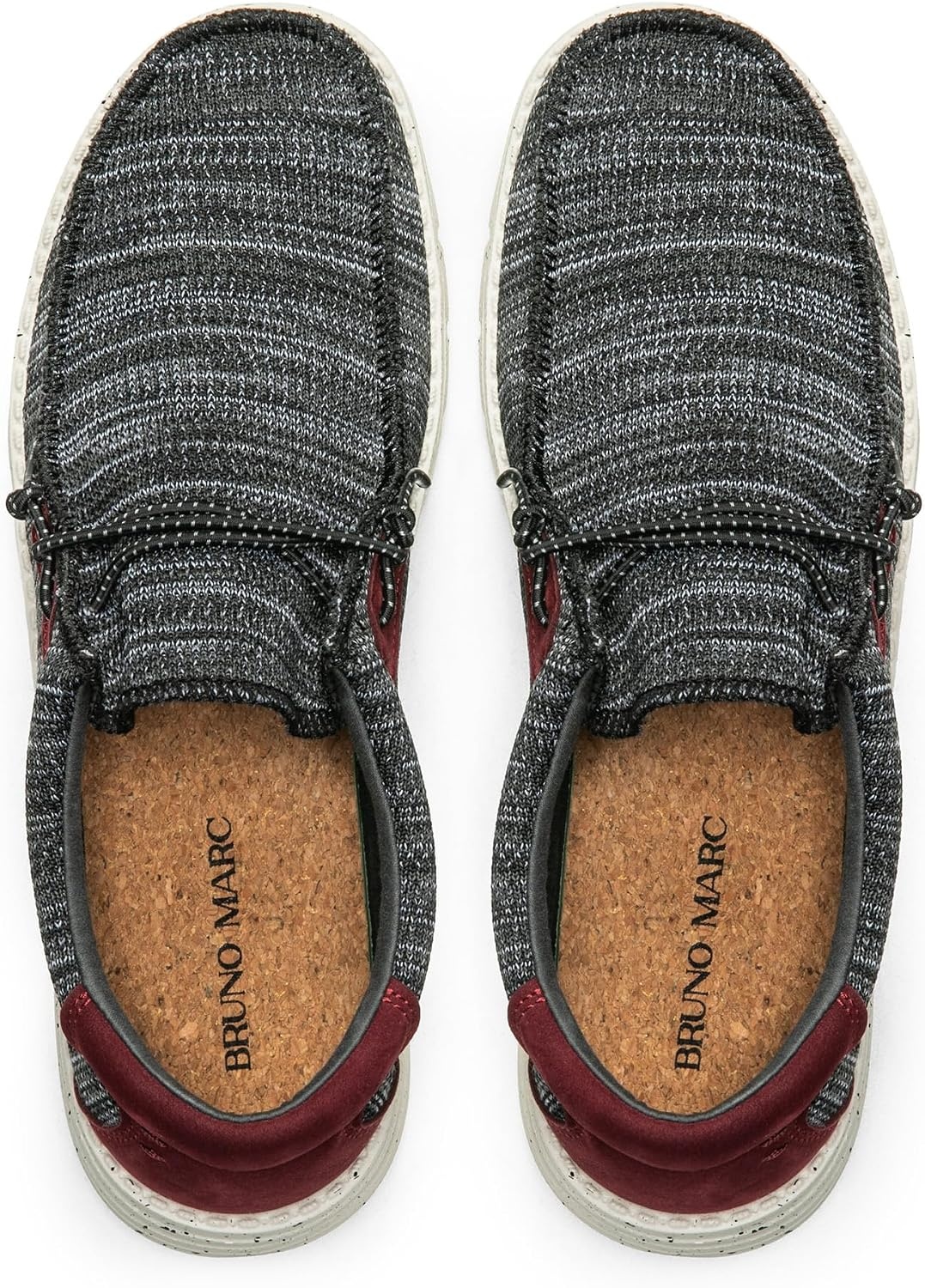 image:imageBruno Marc Mens Casual Slipon Loafers ShoesBlackRed