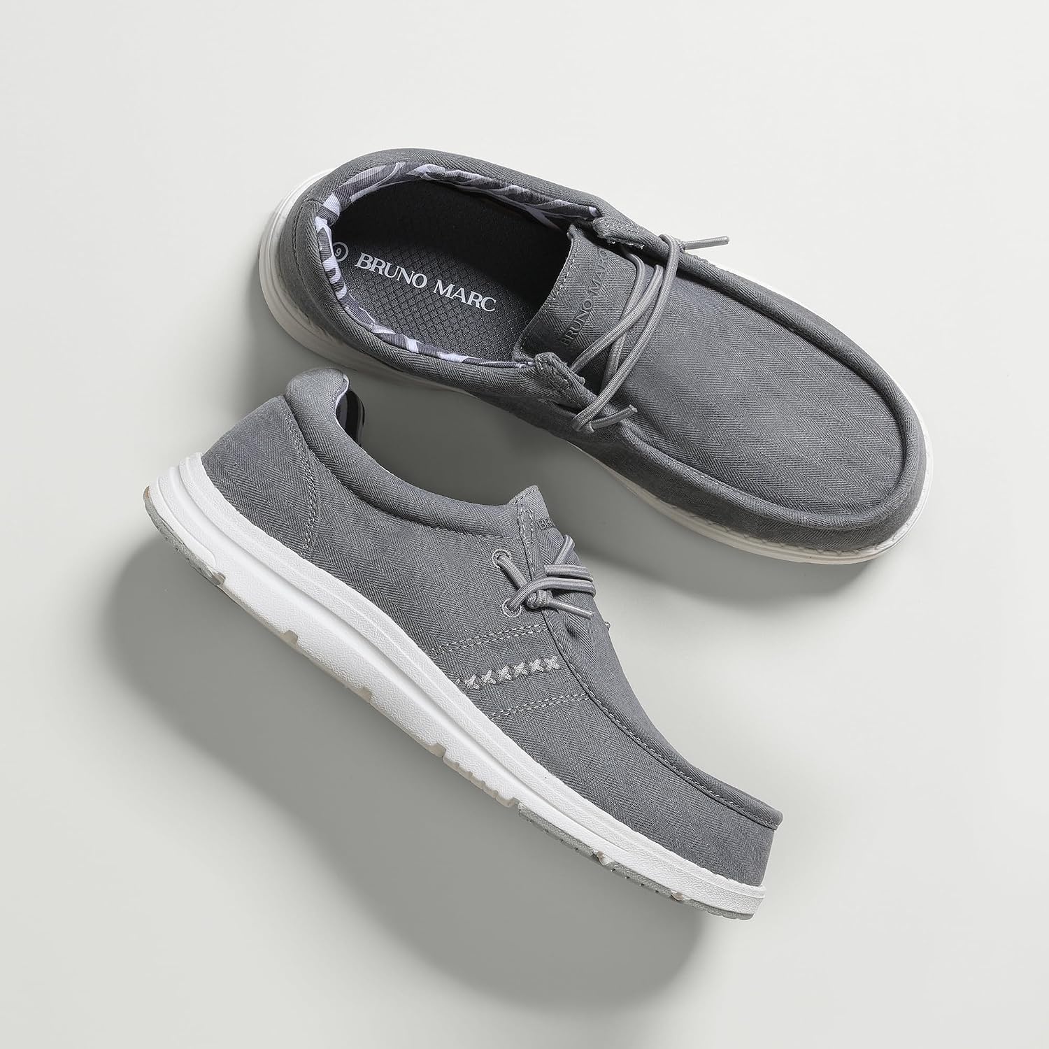 image:imageBruno Marc Mens Casual Slipon Loafers ShoesGreyarchsupport