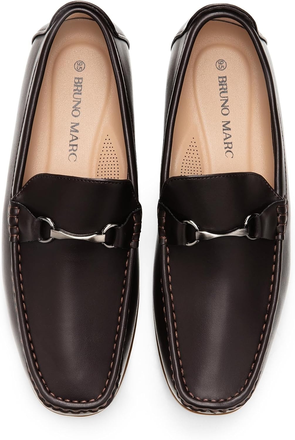 image:imageBruno Marc Mens Dress Loafers Slip on Driving ShoesCoffee