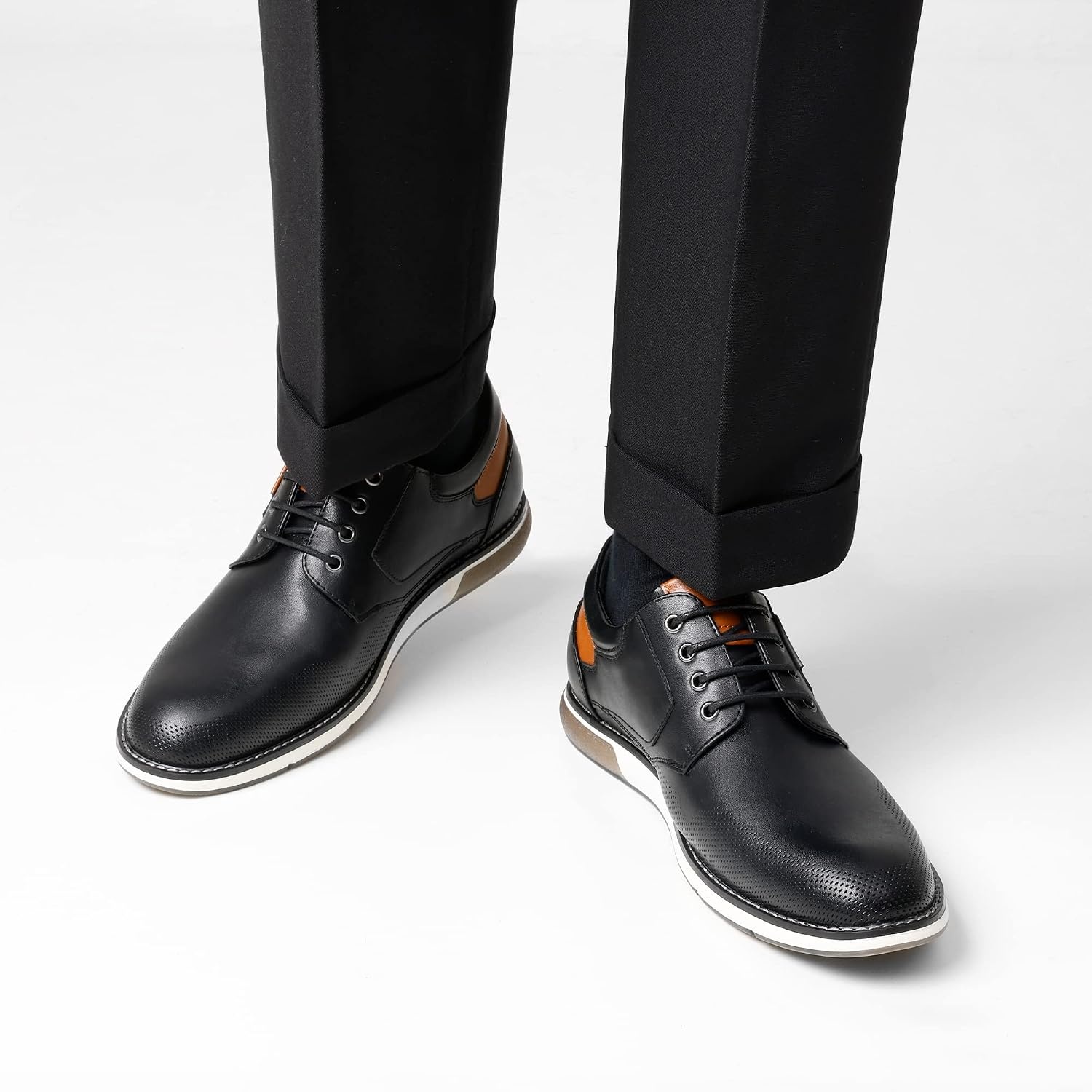image:imageBruno Marc Mens Dress Oxfords Casual Derby SneakersBlack