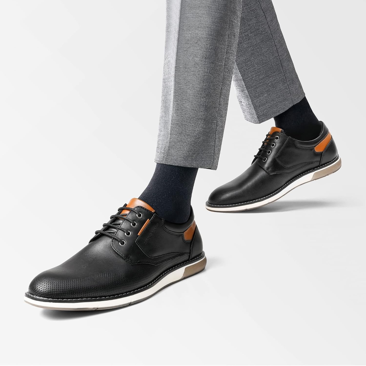 image:imageBruno Marc Mens Dress Oxfords Casual Derby SneakersBlack