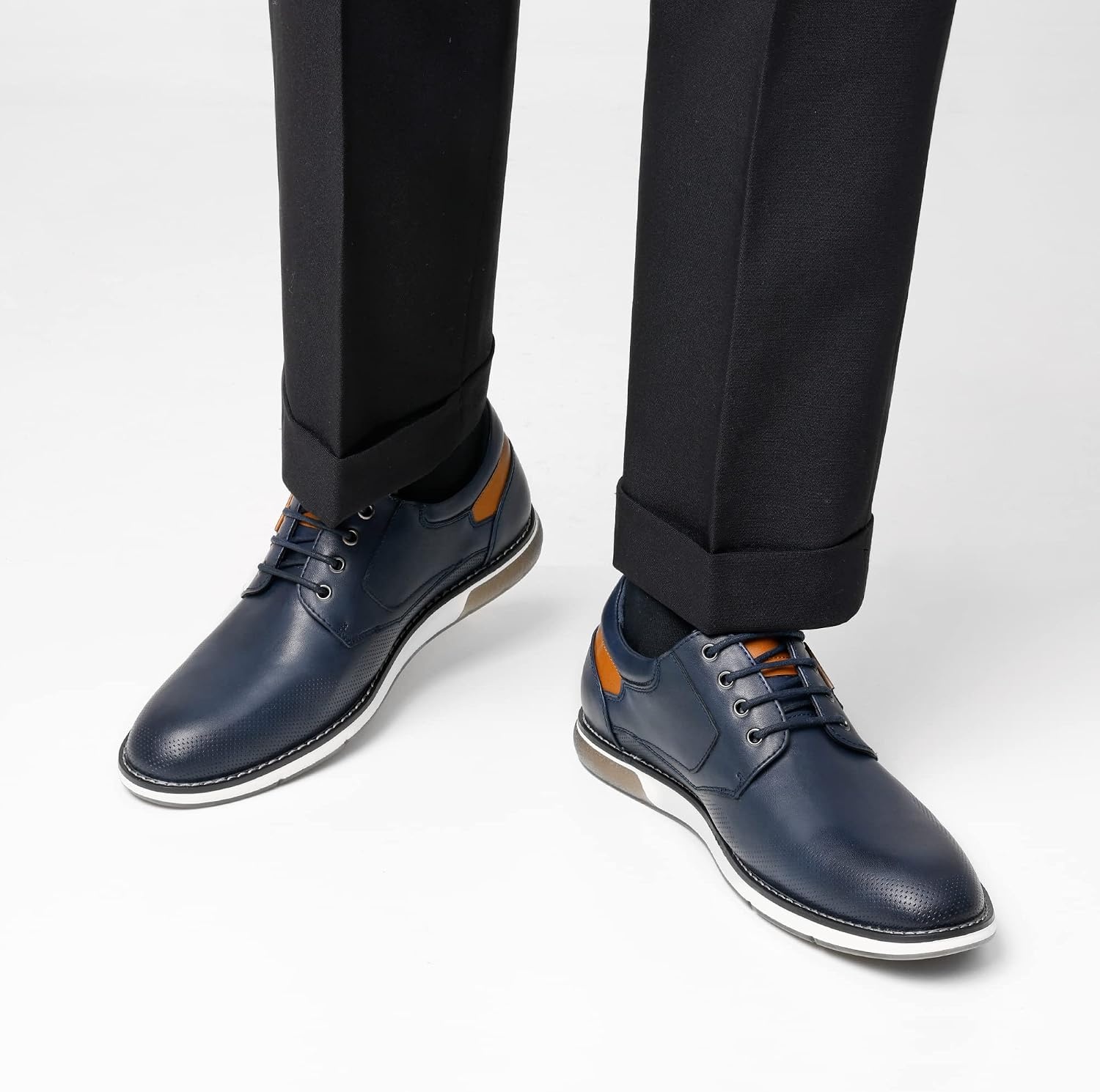 image:imageBruno Marc Mens Dress Oxfords Casual Derby SneakersBlue