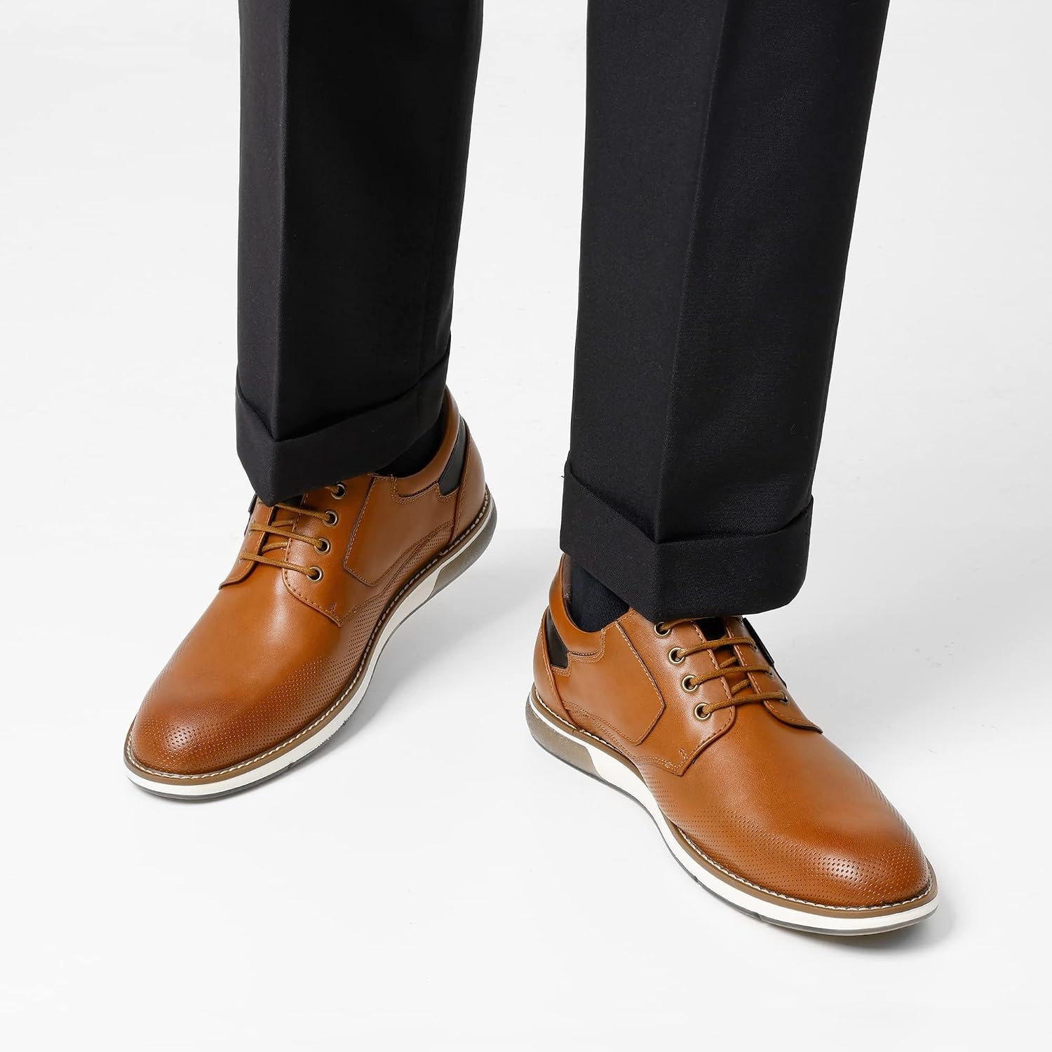 image:imageBruno Marc Mens Dress Oxfords Casual Derby SneakersBrown