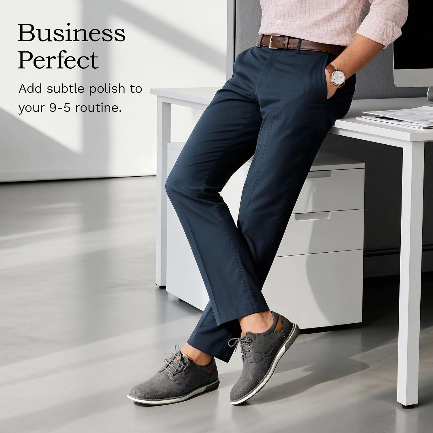 image:imageBruno Marc Mens Dress Oxfords Casual Derby SneakersGrey