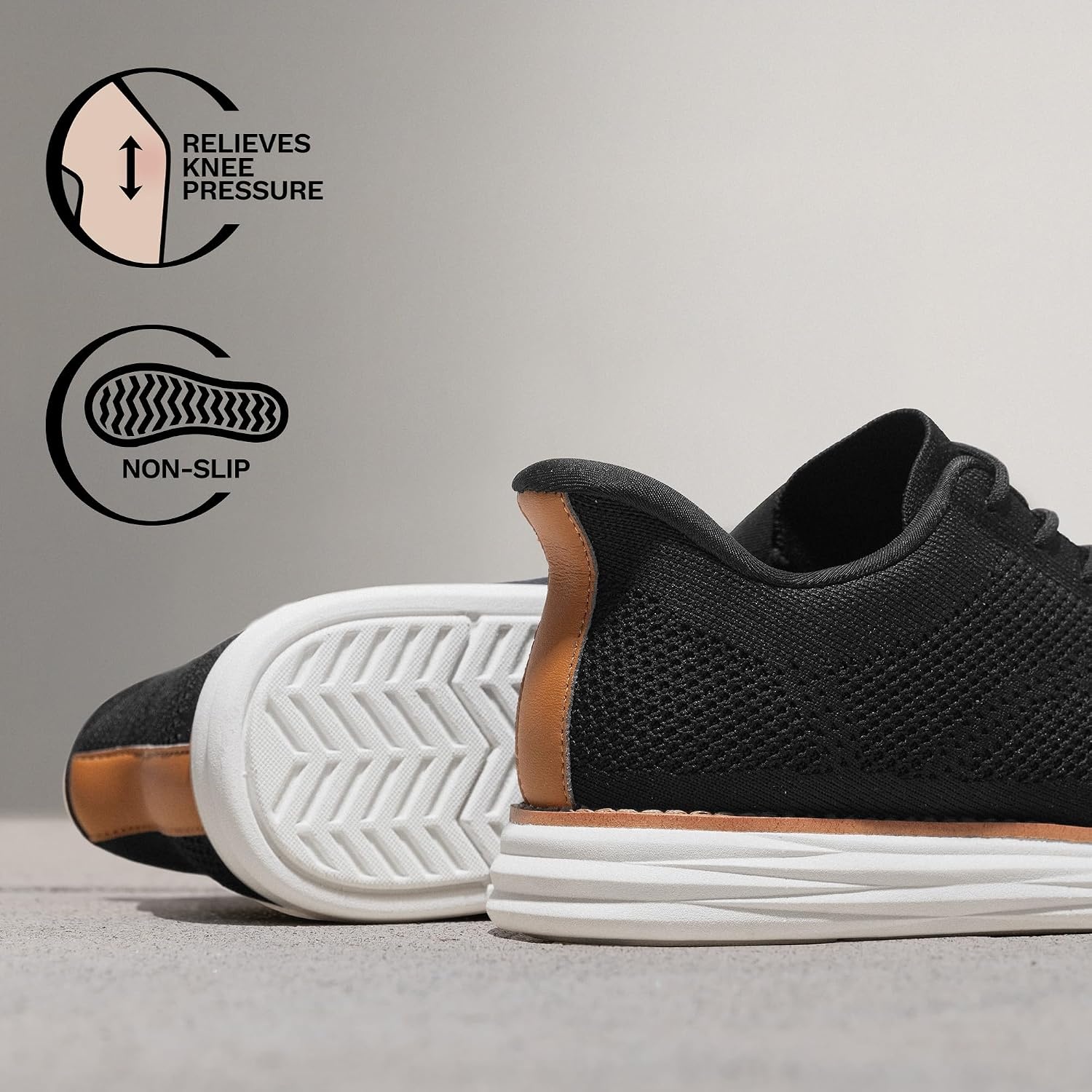image:imageBruno Marc Mens Hands Free Casual Mesh Sneaker ShoesBlack