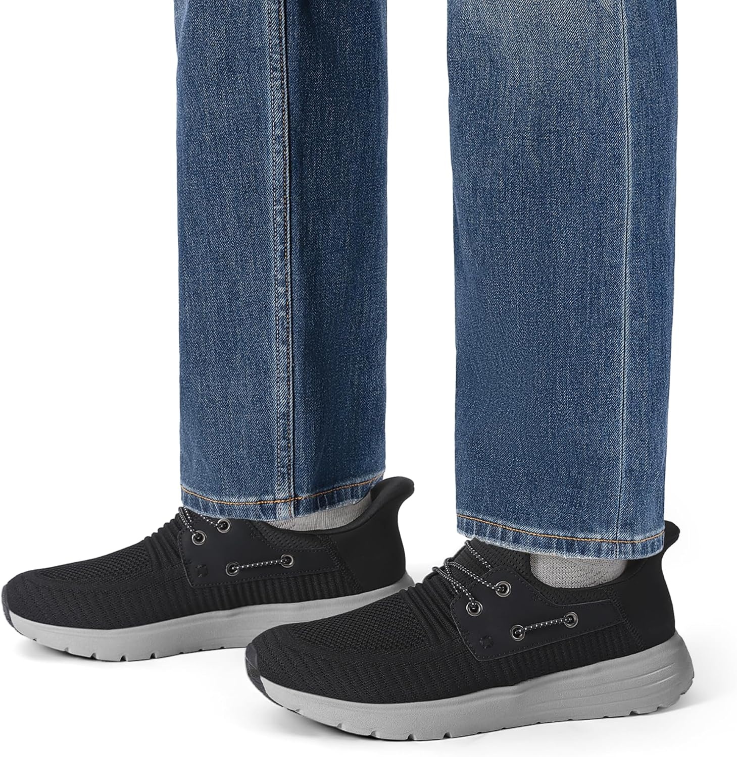 image:imageBruno Marc Mens Hands Free Slipon Loafers Casual Breathable SneakerBlack