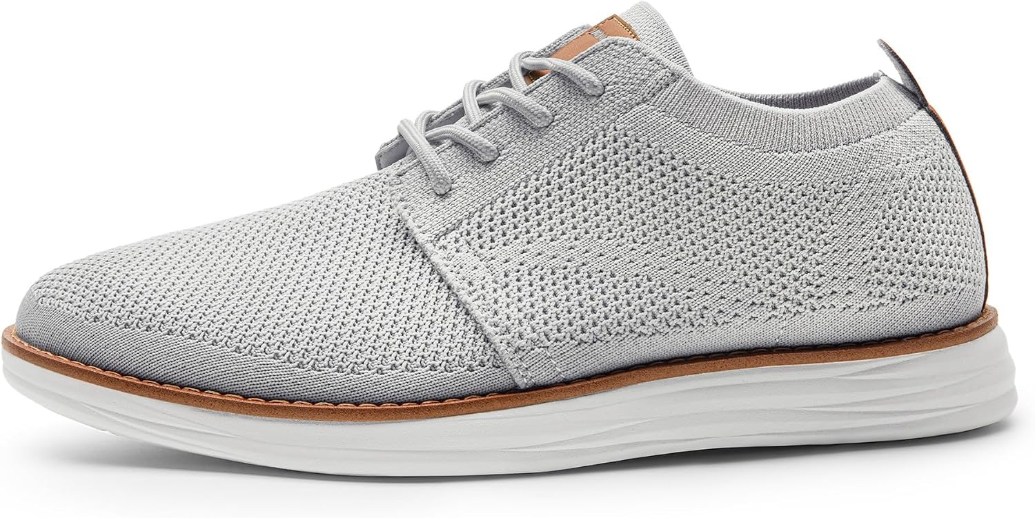 image:imageBruno Marc Mens KnitFlex Breeze Casual Dress SneakersGrey