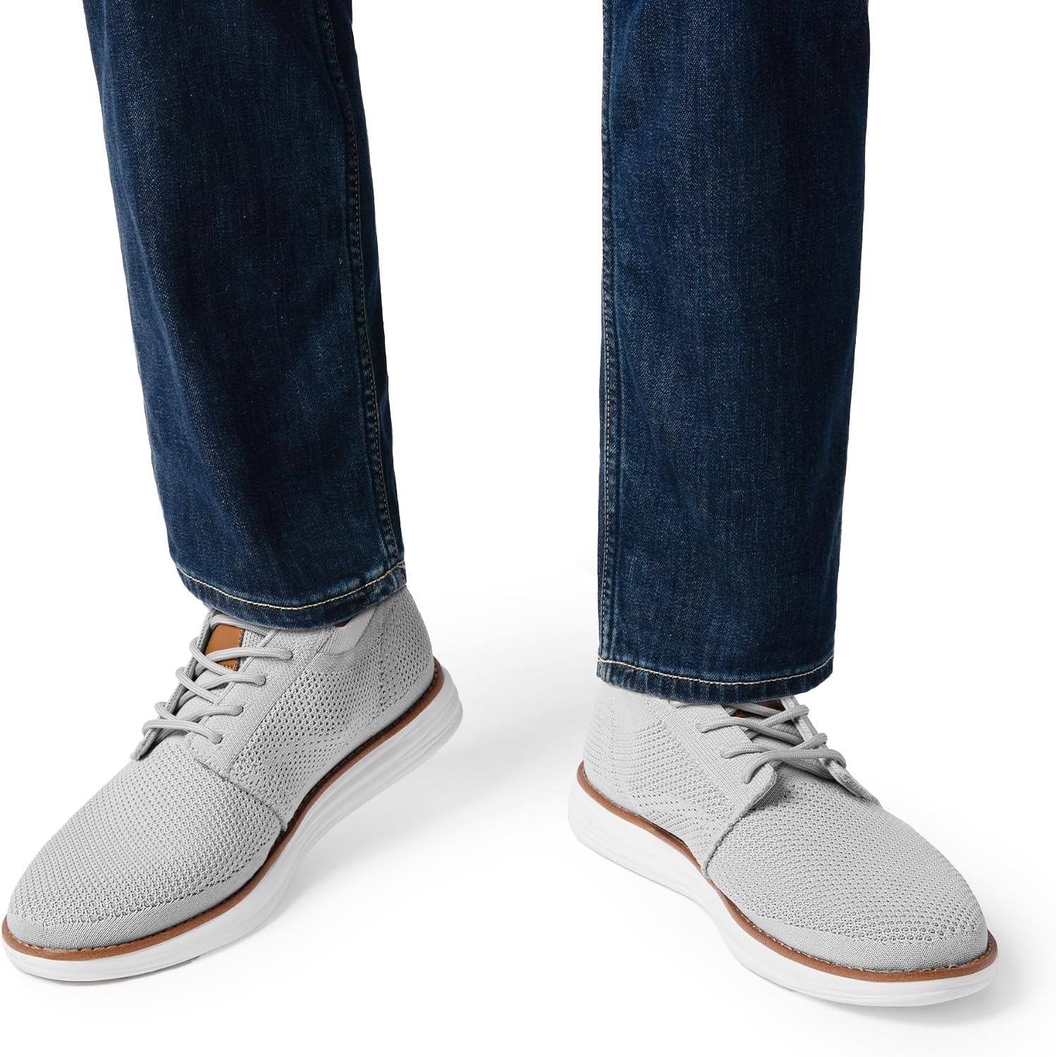 image:imageBruno Marc Mens KnitFlex Breeze Casual Dress SneakersGrey