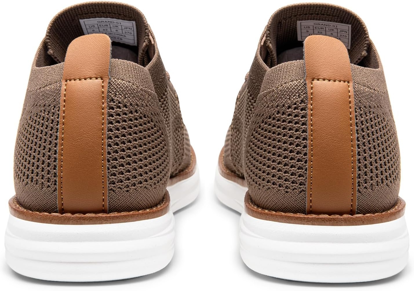 image:imageBruno Marc Mens KnitFlex Breeze Casual Dress SneakersLightBrown