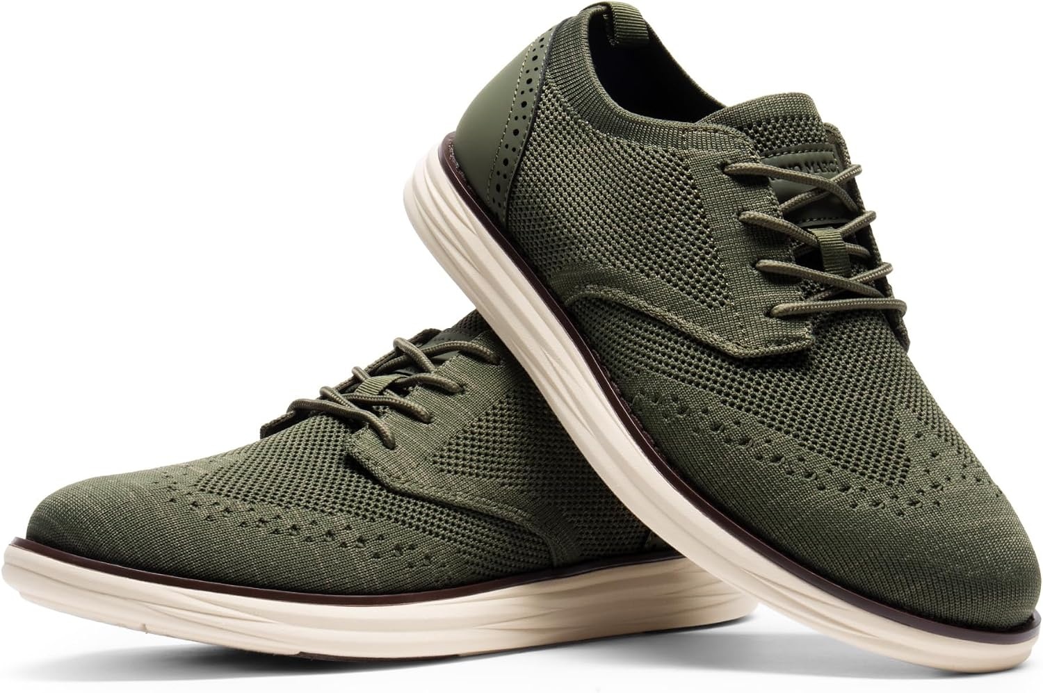 image:imageBruno Marc Mens KnitFlex Craft Mesh Oxfords Sneakers6green