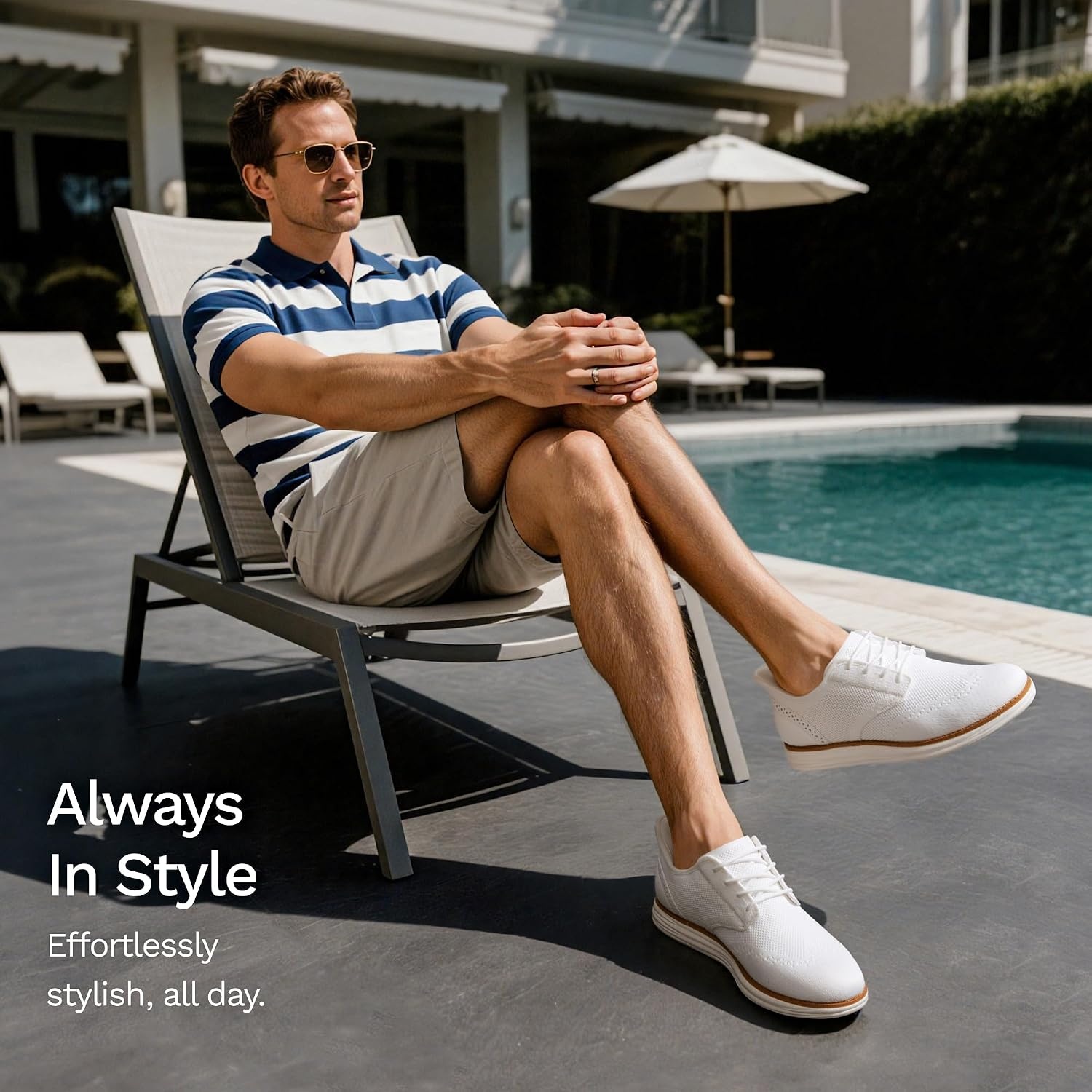 image:imageBruno Marc Mens KnitFlex Craft Mesh Oxfords SneakersWhitehands Free