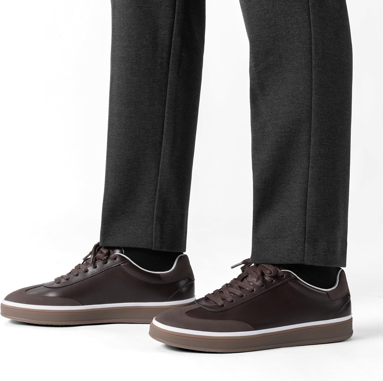 image:imageBruno Marc Mens Retro Casual Fashion SneakersDark Brown