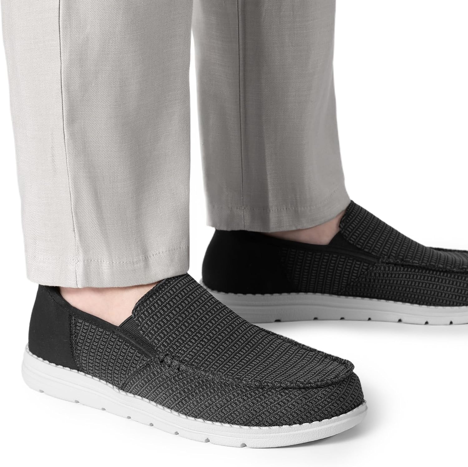 image:imageBruno Marc Mens Slipon Loafers Step in Casual Shoes for Men Hands FreeBlack