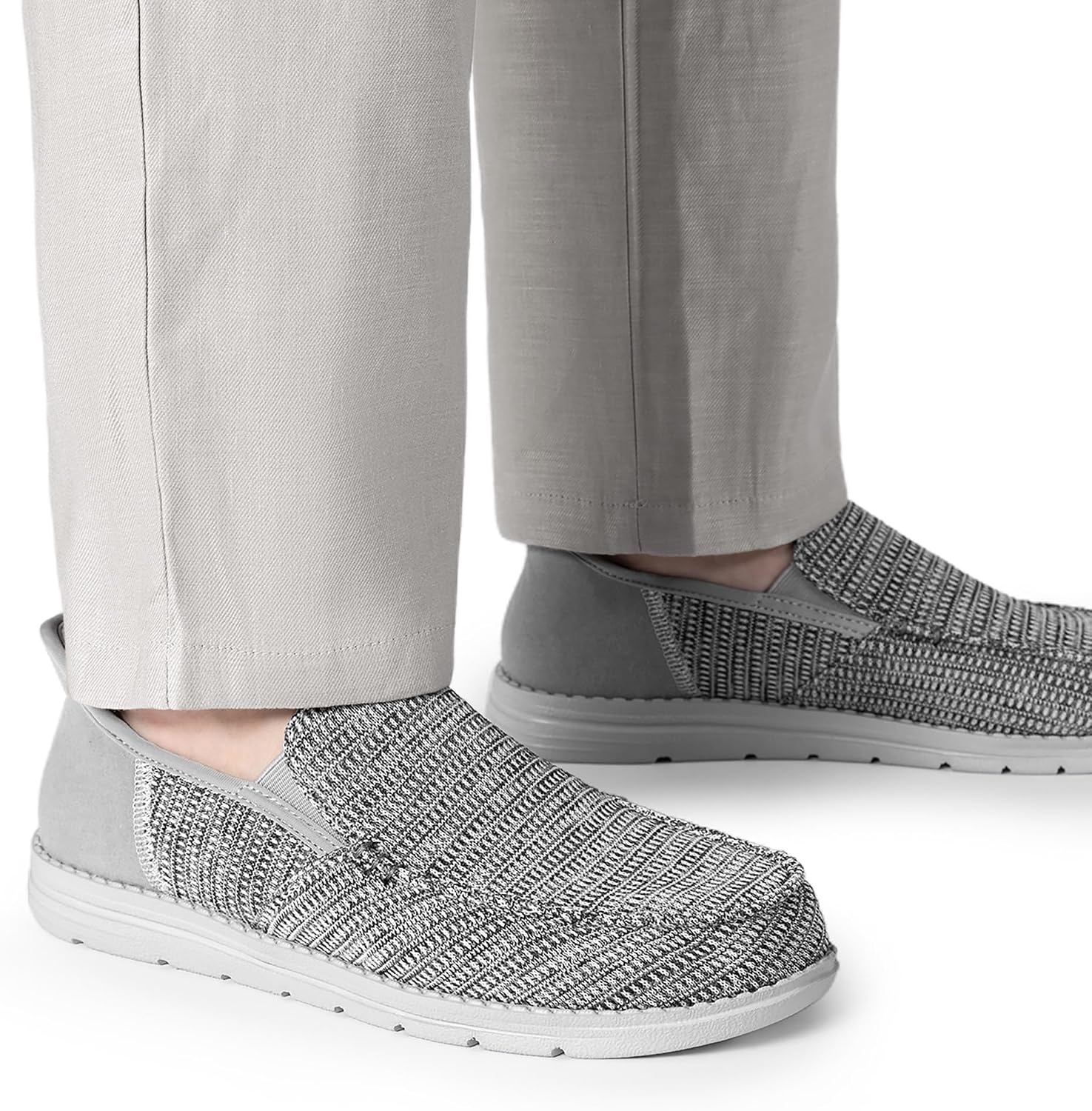 image:imageBruno Marc Mens Slipon Loafers Step in Casual Shoes for Men Hands FreeDark Grey