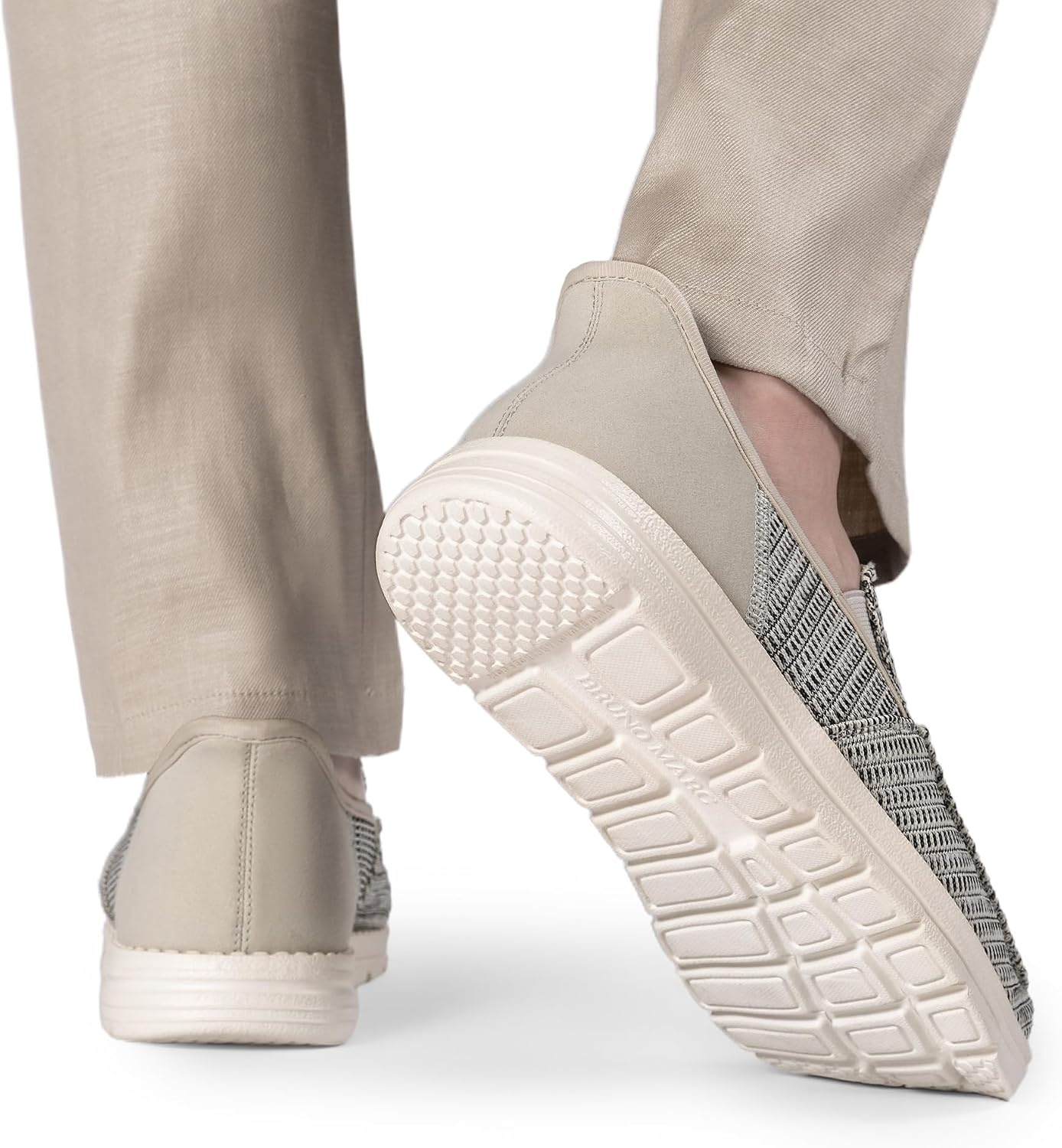 image:imageBruno Marc Mens Slipon Loafers Step in Casual Shoes for Men Hands FreeLight Grey