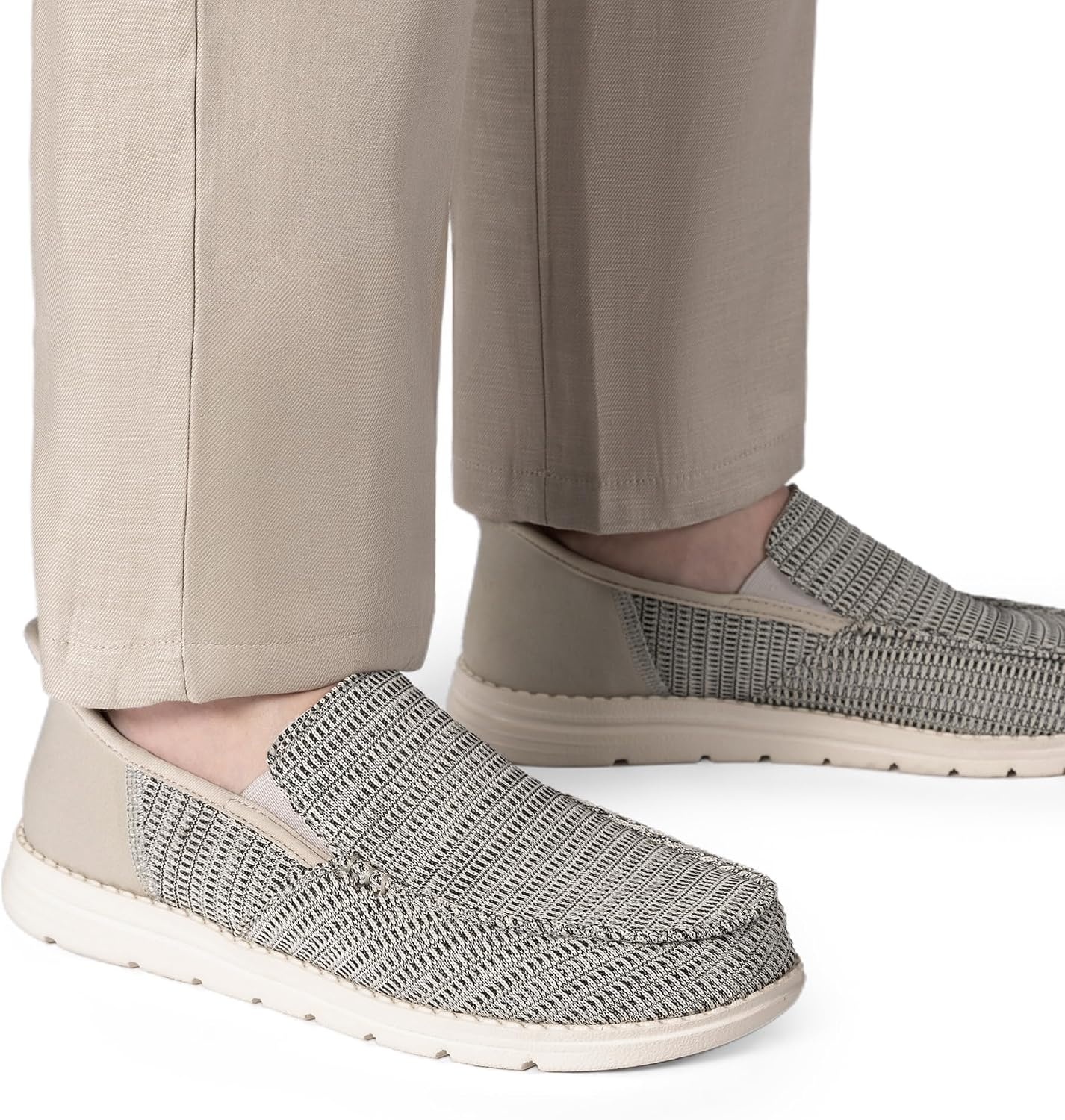 image:imageBruno Marc Mens Slipon Loafers Step in Casual Shoes for Men Hands FreeLight Grey