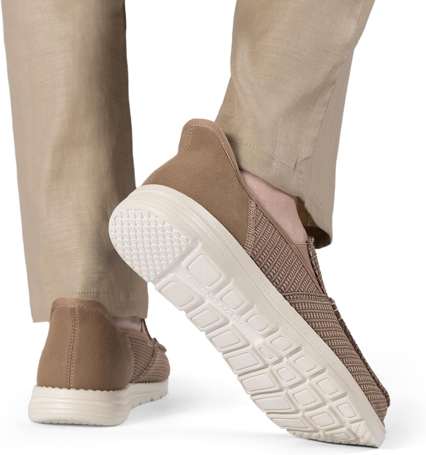 image:imageBruno Marc Mens Slipon Loafers Step in Casual Shoes for Men Hands FreeSand