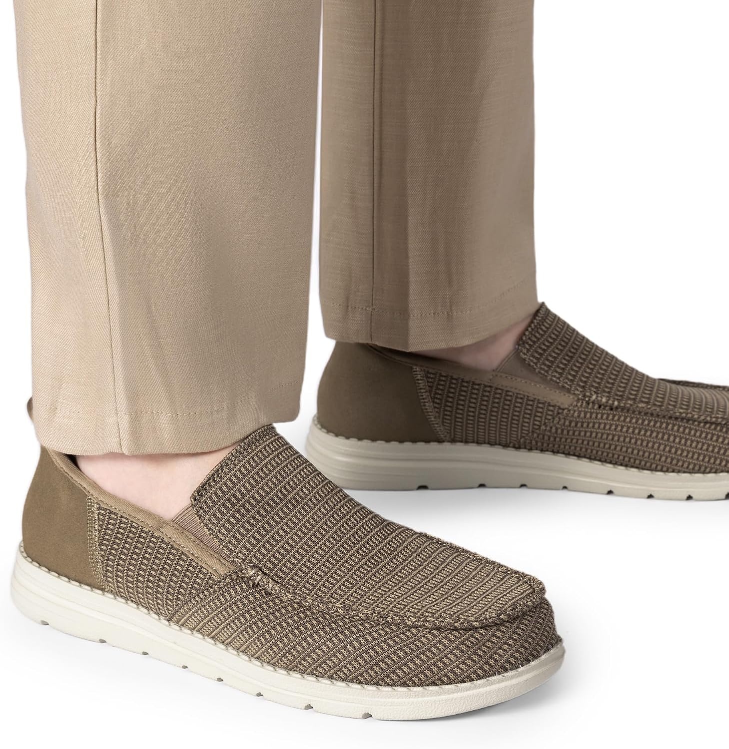 image:imageBruno Marc Mens Slipon Loafers Step in Casual Shoes for Men Hands FreeSand