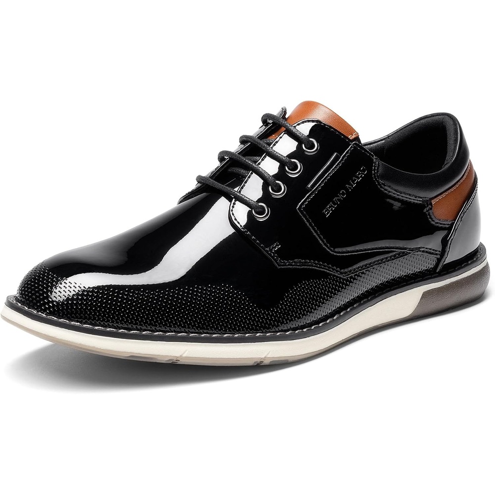 image:imageBruno Marc Mens Dress Oxfords Casual Derby SneakersBlackpat