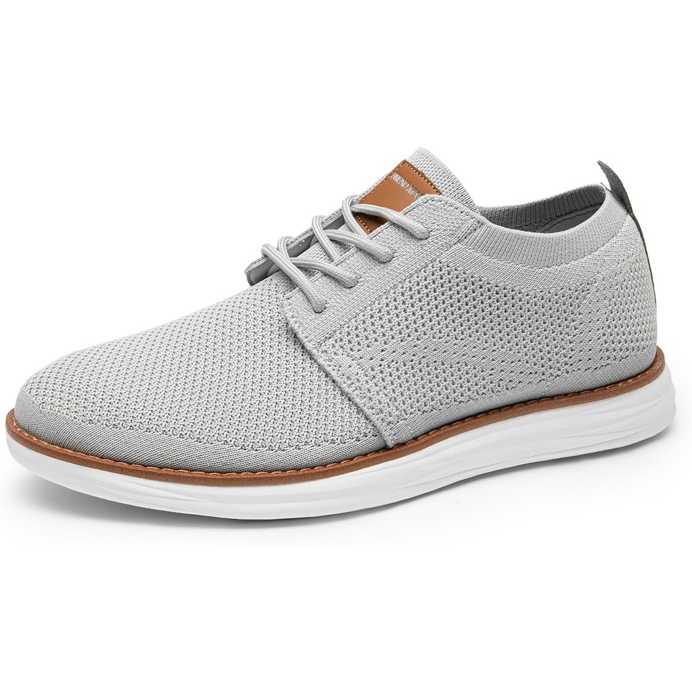 image:imageBruno Marc Mens KnitFlex Breeze Casual Dress SneakersGrey