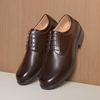 Bruno Marc Men’s Business Shoes Derby Lace-Up Shoes Suit Shoes Leather with Oxford Lining(Dark Brown)