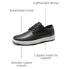 Bruno Marc Men’s Casual Dress Sneaker Formal Shoes(Black)