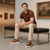 Bruno Marc Men’s Casual Dress Sneaker Shoes(Brown)