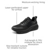 Bruno Marc Men’s Casual Fashion Sneakers(All Black)