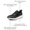 Bruno Marc Men’s Casual Fashion Sneakers(Black)