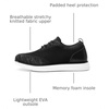 Bruno Marc Men’s Grand-02 KnitFlex Lightweight Walking Shoes(Black/Grey)