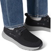 Bruno Marc Men’s Hands Free Slip-on Loafers Casual Breathable Sneaker(Black)