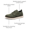 Bruno Marc Men’s KnitFlex Craft Mesh Oxfords Sneakers(6-green)