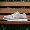 Bruno Marc Men’s KnitFlex Craft Mesh Oxfords Sneakers(6-grey)