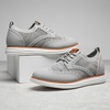 Bruno Marc Men’s KnitFlex Craft Mesh Oxfords Sneakers(8-grey)