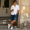 Bruno Marc Men’s Mesh Tennis Sneakers Casual Shoes(All White)