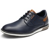 Bruno Marc Men’s Dress Oxfords Casual Derby Sneakers(Blue)