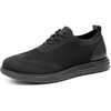 Bruno Marc Men’s Grand-02 KnitFlex Lightweight Walking Shoes(Black Monochrome)