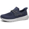 Bruno Marc Men’s Hands Free Slip-on Loafers Casual Breathable Sneaker(Dark Blue)