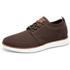 Bruno Marc Men’s KnitFlex Breeze Casual Dress Sneakers(Brown)