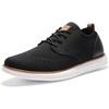 Bruno Marc Men’s KnitFlex Craft Mesh Oxfords Sneakers(6-black)