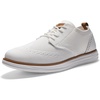 Bruno Marc Men’s KnitFlex Craft Mesh Oxfords Sneakers(6-white)