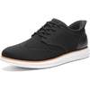 Bruno Marc Men’s KnitFlex Craft Mesh Oxfords Sneakers(Black-hands Free)